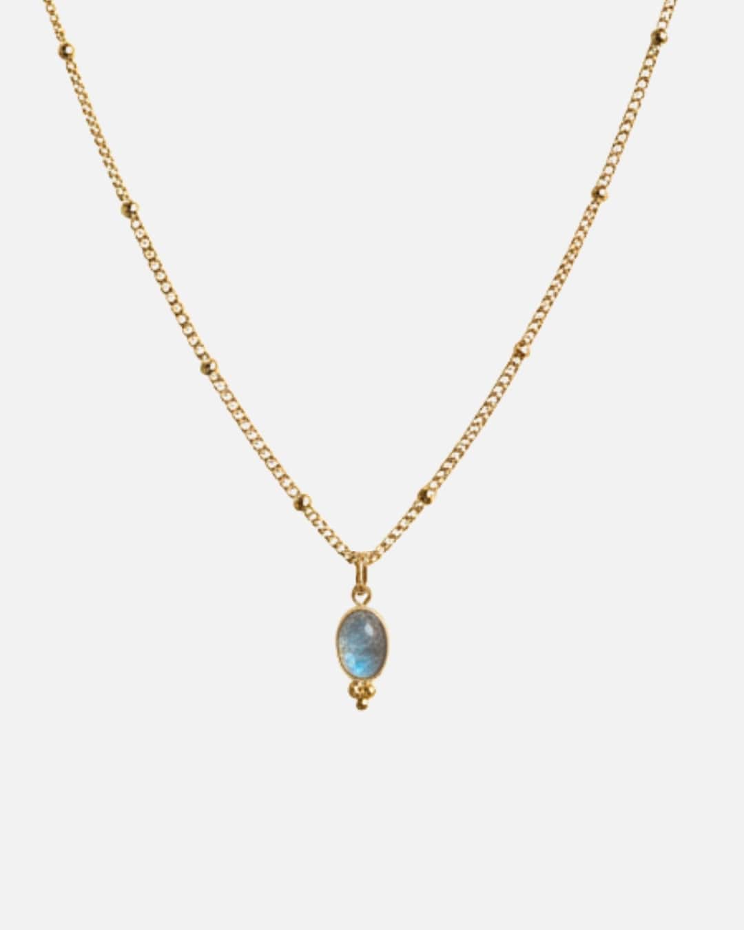 Halskette Charm Labradorit