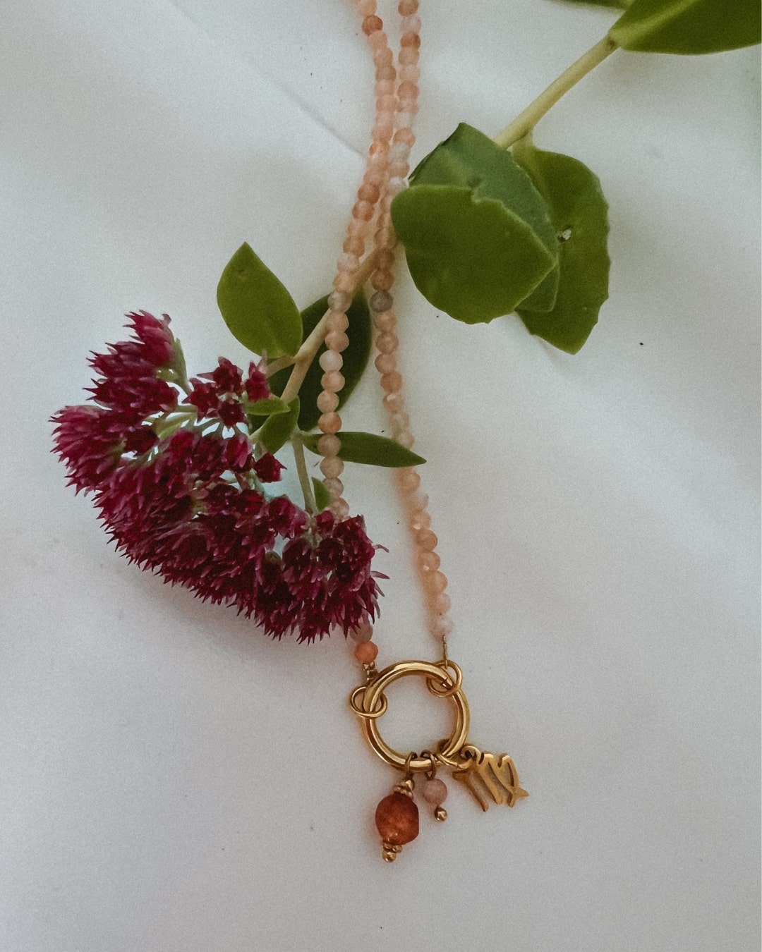 Halskette Charm Sunstone