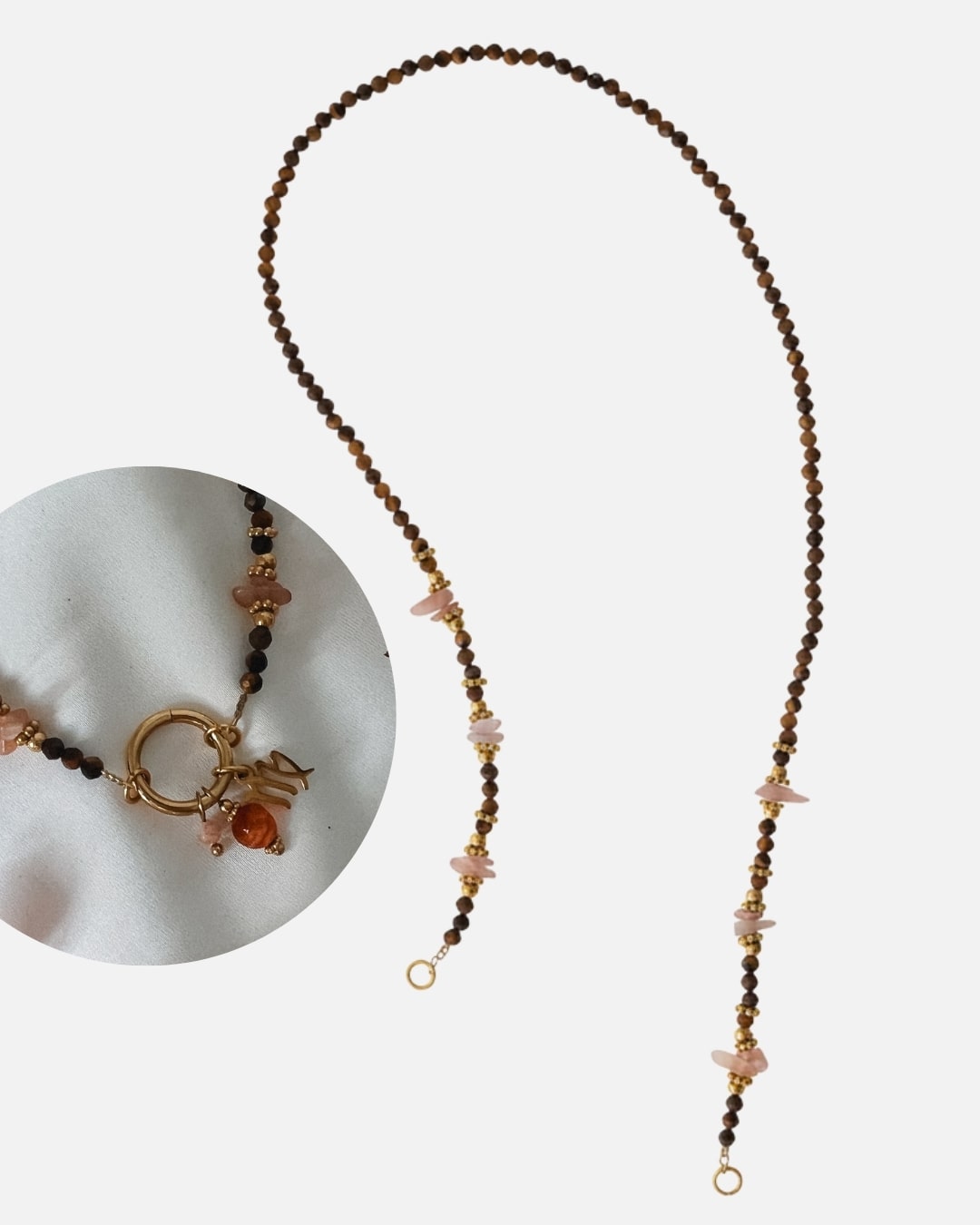 Halskette Charm Tigereye Shard