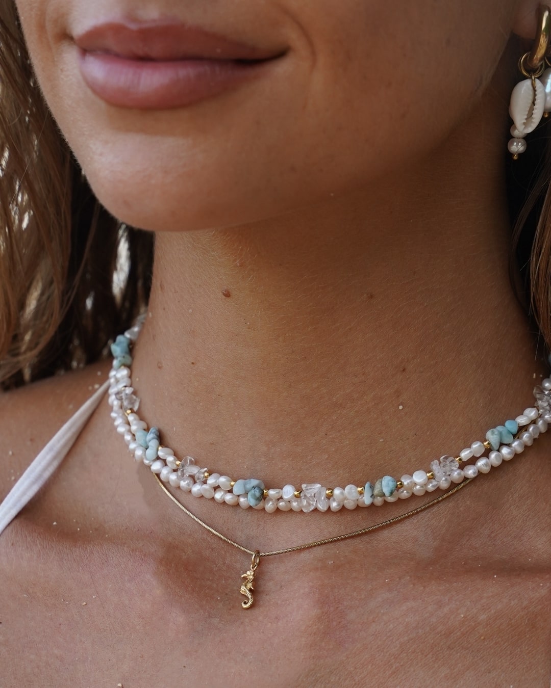 Halskette Choker Seahorse