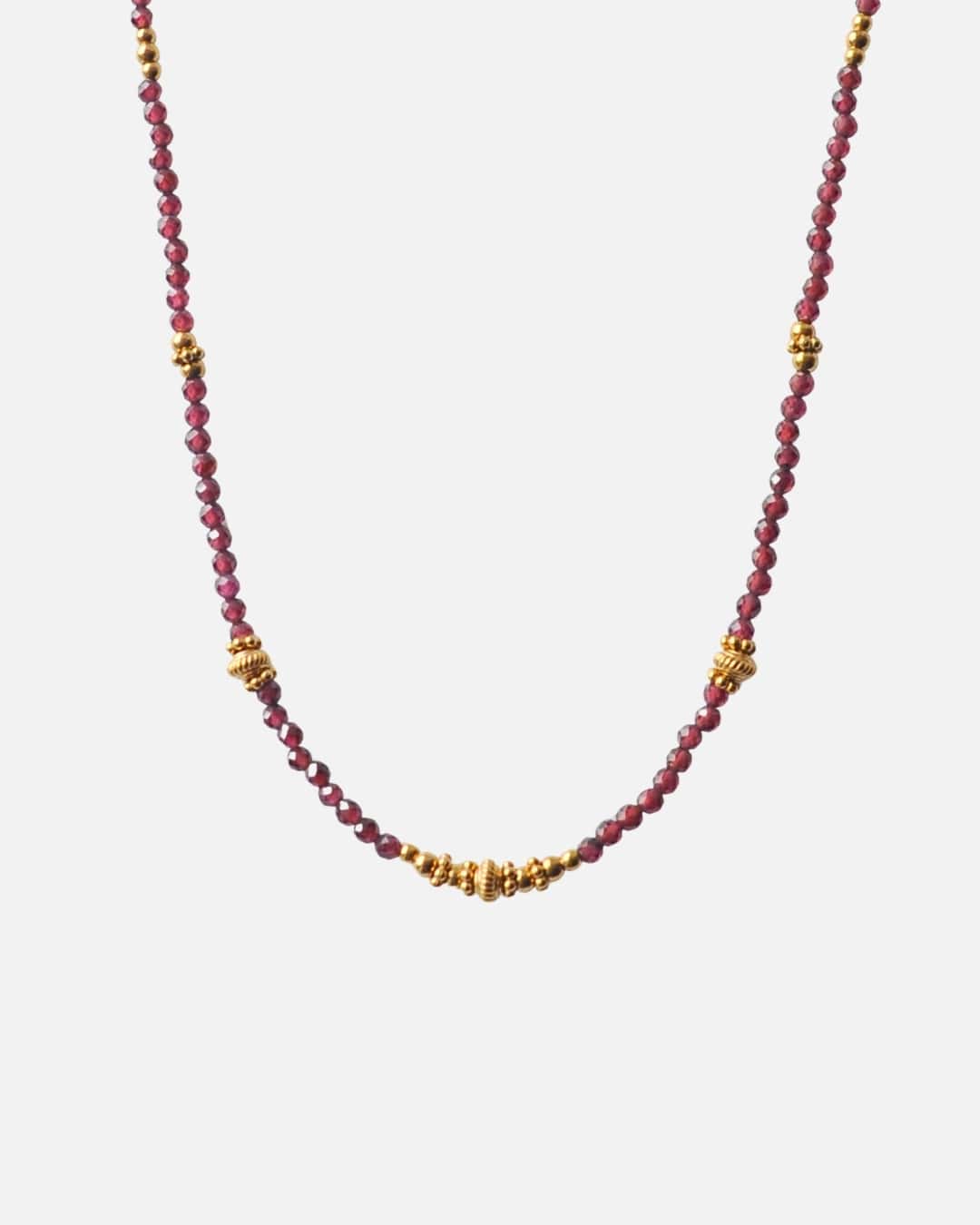 Halskette Red Garnet