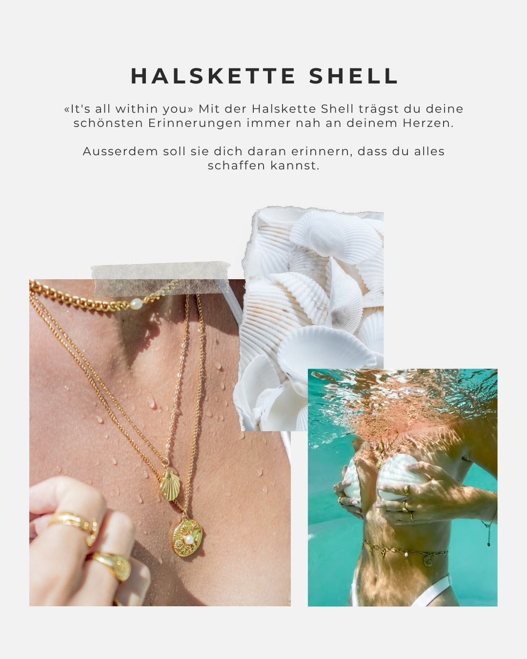 Halskette Shell