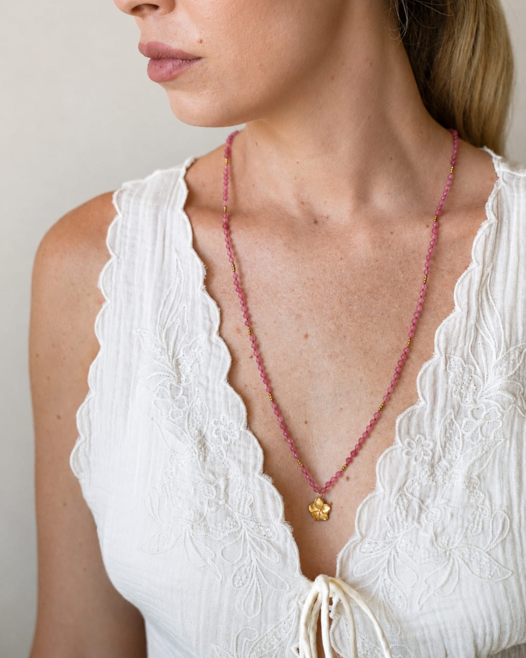 Halskette Vida Pink Tourmaline