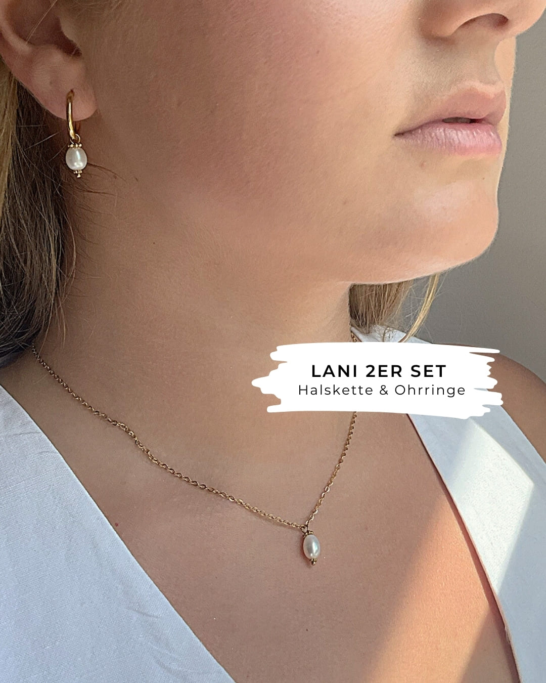 Lani 2er Set (Halskette und Ohrringe)