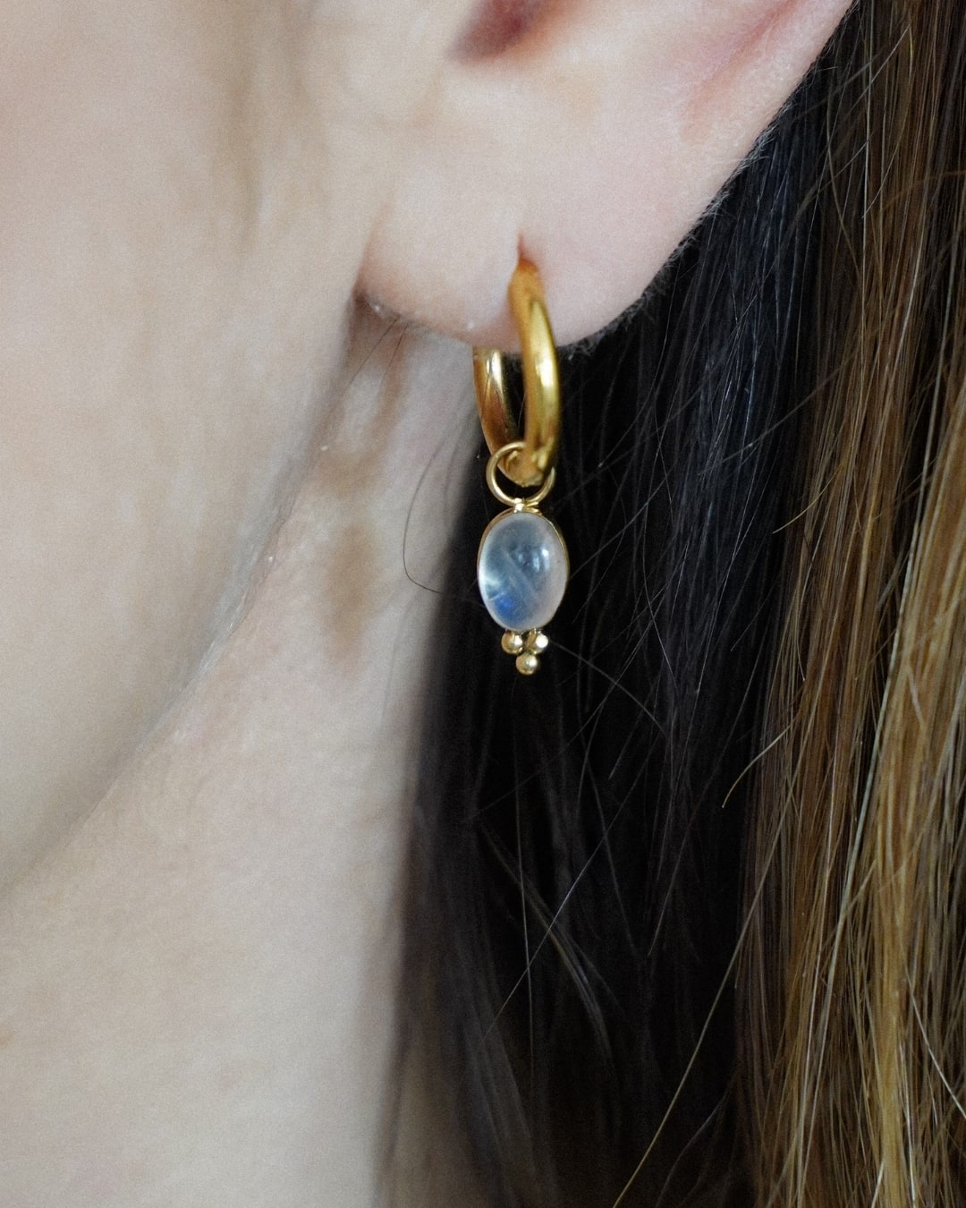 Ohrringe Charm Moonstone