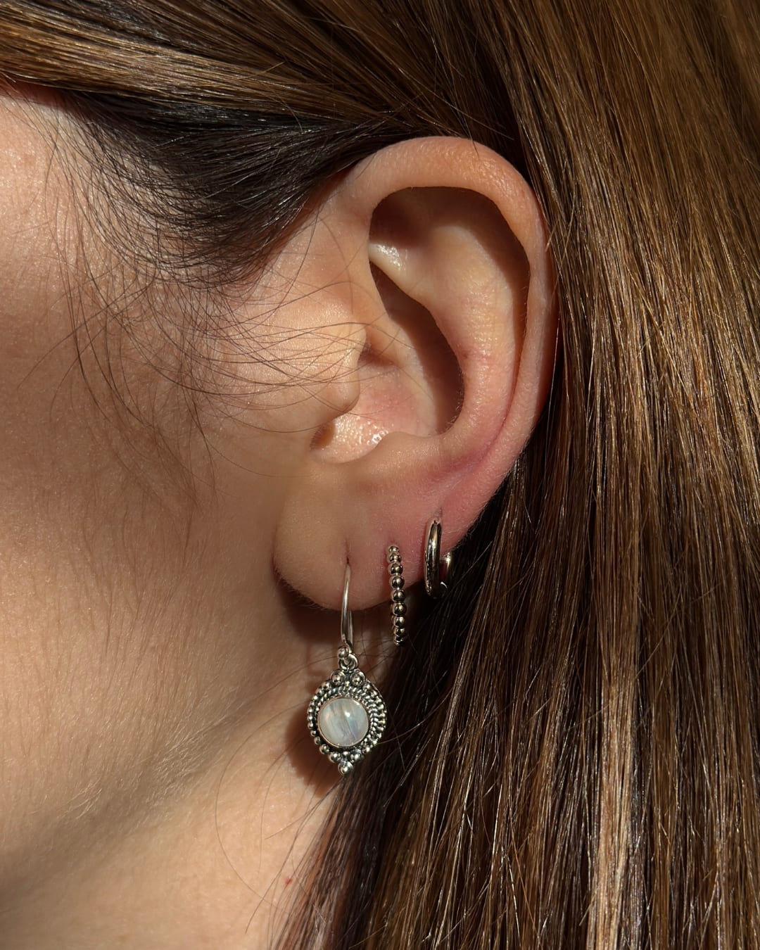 Ohrringe Dotted Hoop Regular