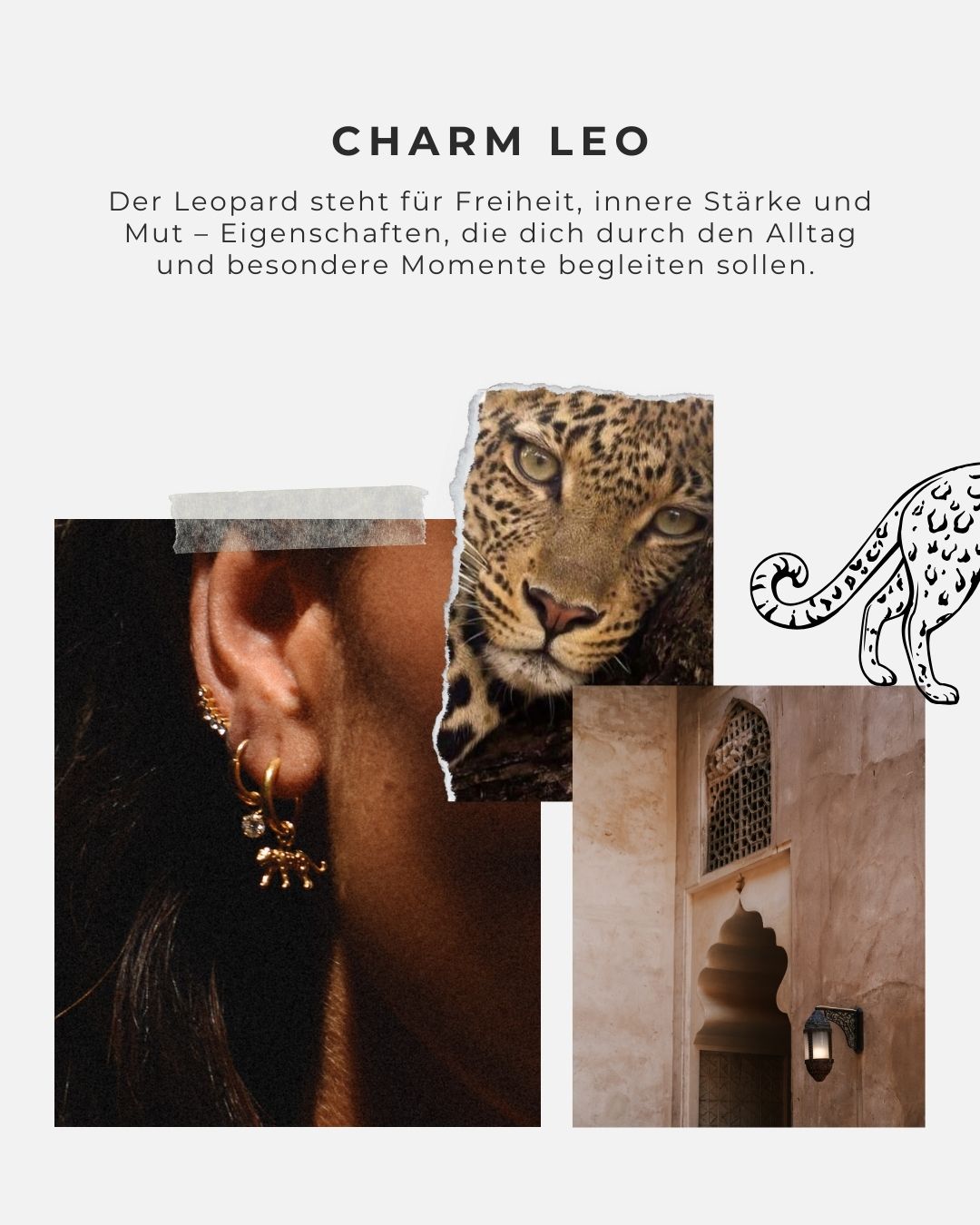 Ohrringe Charm Leo