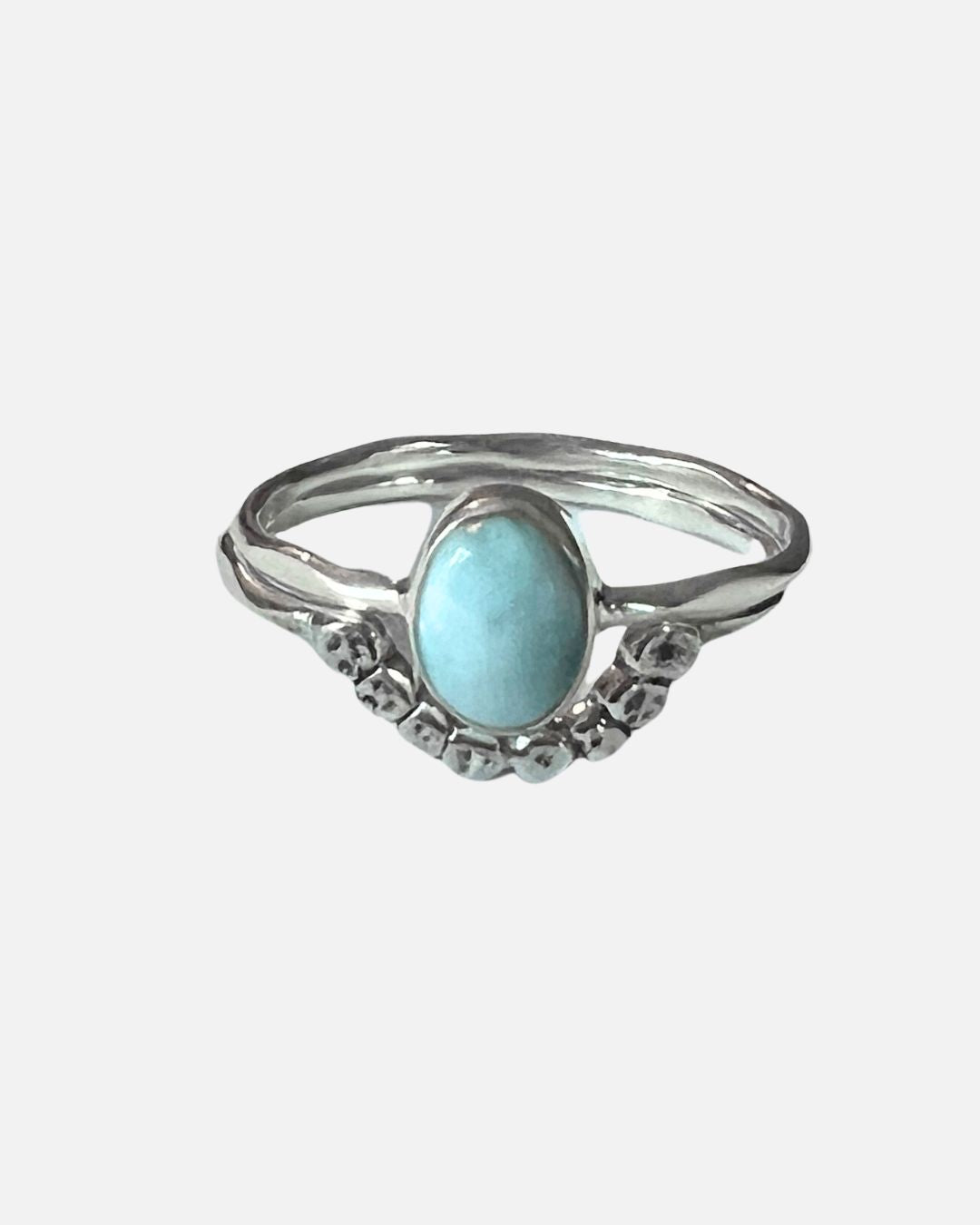 Ring Duo Flores Larimar