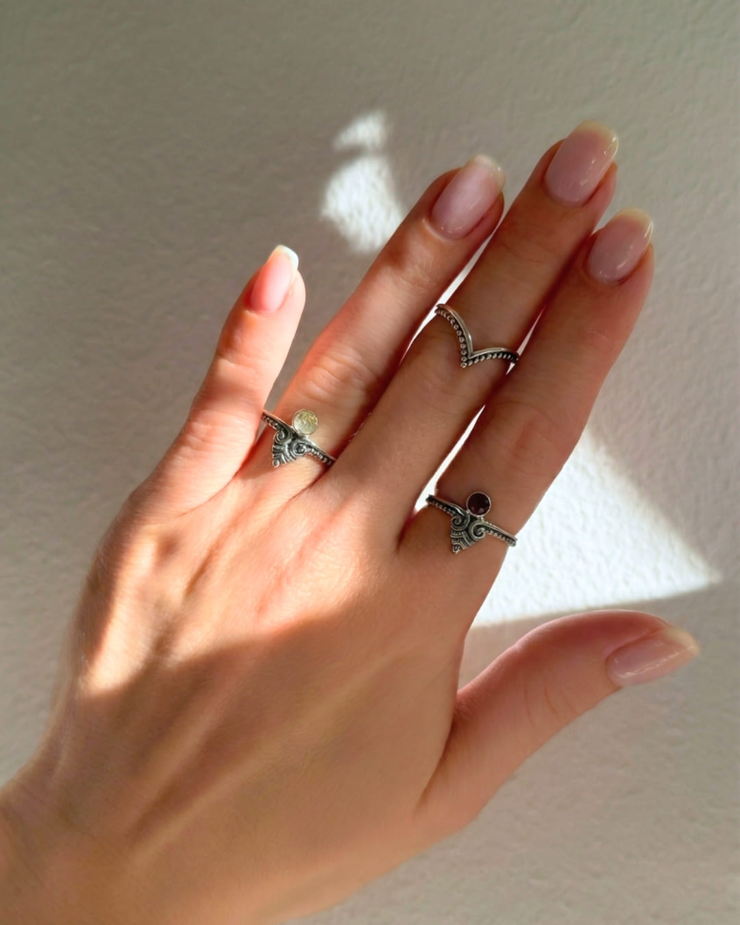 Ring Oasis Goldener Quarz