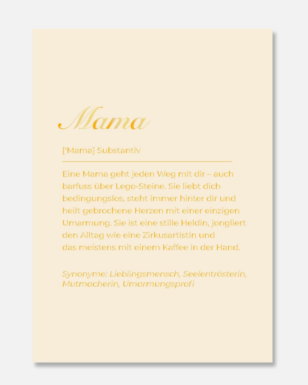 Postkarte Mama