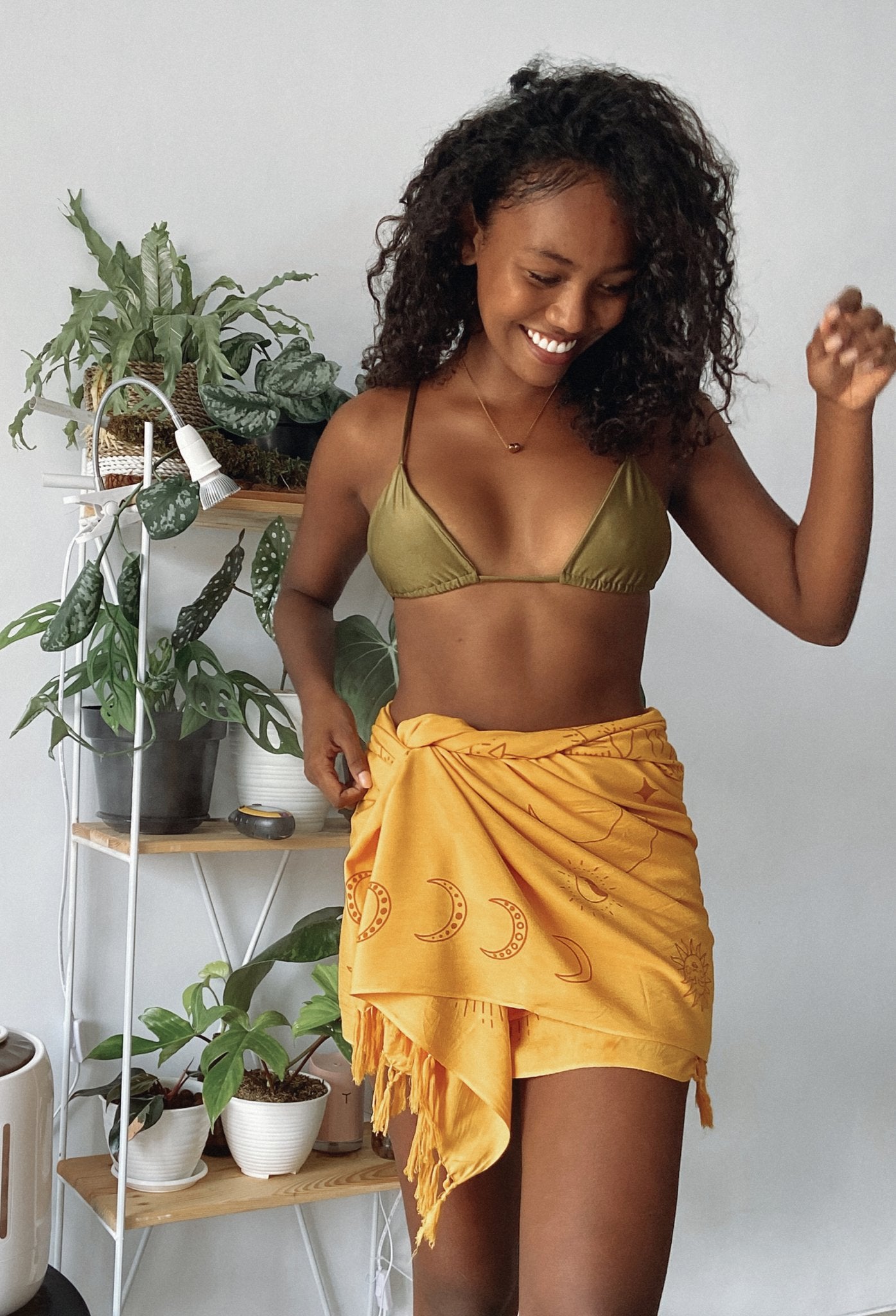 Sarong Sun & Moon Yellow